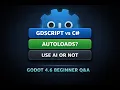 Starting Godot 4 6 Watch This Before You Choose GDScript C or AI
