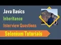 15D Java Basics for Selenium - Inheritance