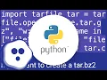 How to create full compressed tar file using Python