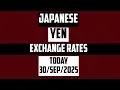Japanese Yen Currency Forecast and Exchange Rates Today 30 September 2025 eur japanese yen