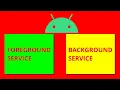 Android Foreground and Background Services - What do they do