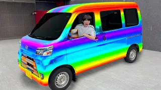 【〇〇〇万円】軽自動車を魔改造して中も外もとんでもない車が完成しました。