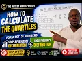 How to Calculate Quartiles - Lower Quartile Upper Quartile IQR Semi-Interquartile Range