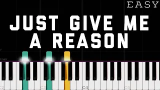 Download P!nk - Just Give Me A Reason (ft. Nate Ruess) | EASY Piano Tutorial MP3