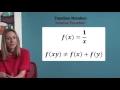 VCE Methods - Function Notation