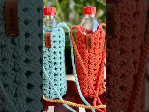 👇🏼Clica Neste👇🏼Título ▶️Abaixo👇🏼E Aprenda a Fazer Este PORTA GARRAFA DE CROCHÊ SUPER FÁCIL 🧶