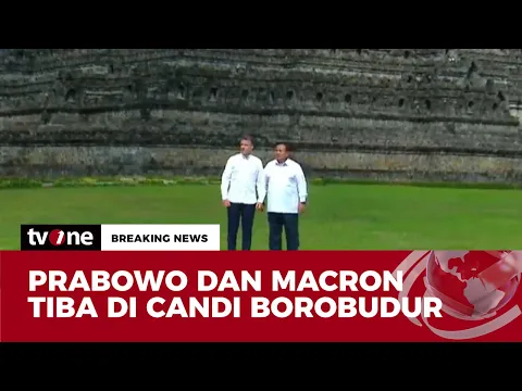 Presiden Prabowo dan Macron Kunjungi Borobudur