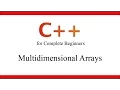 C Tutorial for Beginners 21 - Multidimensional Arrays