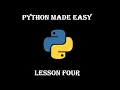 Lesson 4 Lists and For Loops