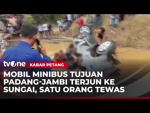 Laka Maut, Minibus Terjun ke Sungai, 1 Tewas