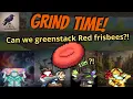 Greenstacking Red frisbees is it possible