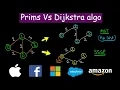 Prims vs Dijkstra algorithm MST vs SSSP