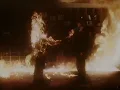 burning man shaking hands meme template