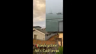 Bomb cyclone during boat refit #Shorts #sailboatrefit #californiasailing #sailingchannel #diy #storm