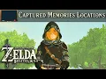 All Captured Memories Locations Zelda Breath of the Wild Tutorial