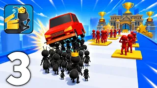 Tiny Run - Gameplay Walkthrough Part 3 (Android & iOS) | Giant Ant Vs Cars & Hammers! 🚗