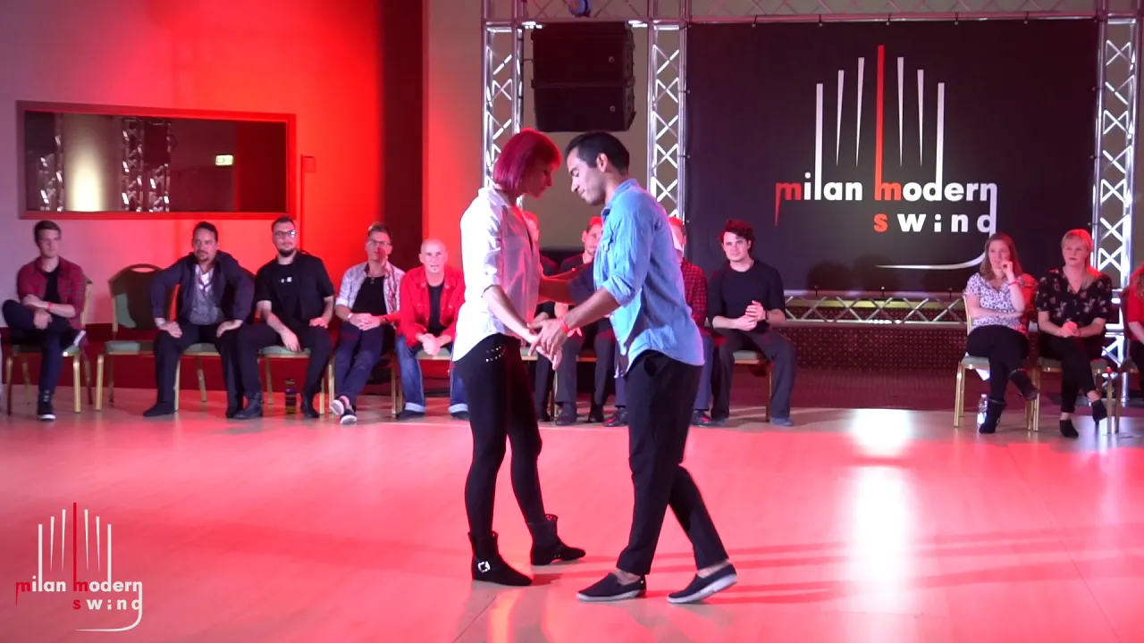 Milan Modern Swing 2019 Advanced All Stars J&J Miguel Ortega and Cynthia Grosbois