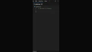 how to convert decimal to binary in python python for beginners