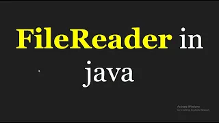 What is FileReader In Java