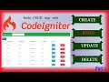 Codeigniter CRUD Application with Bootstrap Part 1