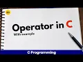C Operator Arithmetic operator explaianed CodeWithSonuu