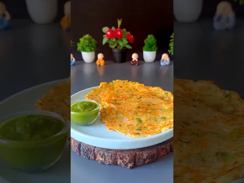 Super Healthy Breakfast Suji Poha Chilla Recipe⬇️ #recipe #food #easyrecipe #mouthwateringfood