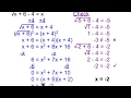 Solving Radical Equations Practice