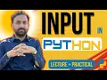 Lec-9 Input in Python How to get input in python Python full Course