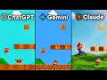ChatGPT vs Gemini vs Claude Make Super Mario Bros from Scratch