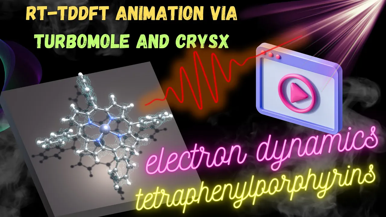 RT-TDDFT electron dynamics of tetraphenylporphyrin and zinc tetraphenylporphyrin