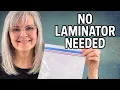 I Laminated Everything at Home for FREE No Machine Needed