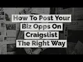 How To Post On Craigslist - Don t Post Another Craigslist Ad Until You Watch This