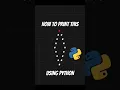 How to print HOLLOW DIAMOND Using python