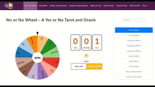 Yes or No Wheel - A Yes or No Tarot to make decision making easier