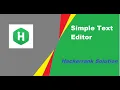 Simple Text Editor Hackerrank Solution