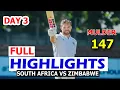Download Lagu SOUTH AFRICA VS ZIMBABAWE | 1ST TEST MATCH DAY 3 FULL HIGHLIGHTS | SA VS ZIM HIGHLIGHTS