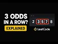 LeetCode 1550 Three Consecutive Odds C Solution Array Iteration
