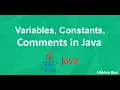 Comments Variables and Constants in Java Java Tutorial Java Programming in Tamil