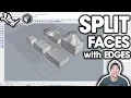 How to SPLIT FACES with Edges and Curves in Rhino