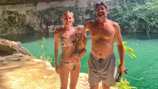 Family Adventure of a Lifetime!  Exploring Cenotes & Mayan Ruins  SV Delos Ep 333