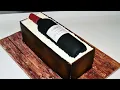 Cake decorating tutorials how to make a Wine Bottle in a Wood Crate cake Sugarella Sweets