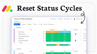 How to Reset a Status Column on a Recurring Schedule in monday.com