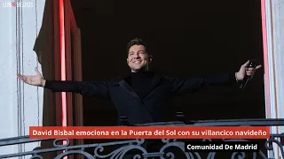 david bisbal emociona en la puerta del sol con su villancico navide o