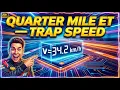 Quarter Mile ET Trap Speed Calculator How to Use It Engineering Tool