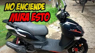 TRUCO scooter motoneta NO PRENDE 2 SOLUCIONES/ FACILES
