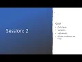 Python boot camp Session 2 variables data types if else conditions and for loop