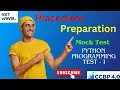 Placement Preparation Mock Test Module - 1 Python Programming CCBP Next Wave 2023