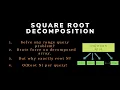 Square Root Decomposition with Code