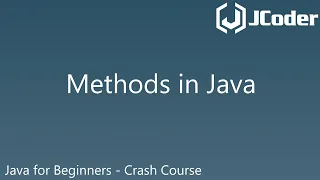 Methods - Java for Beginners