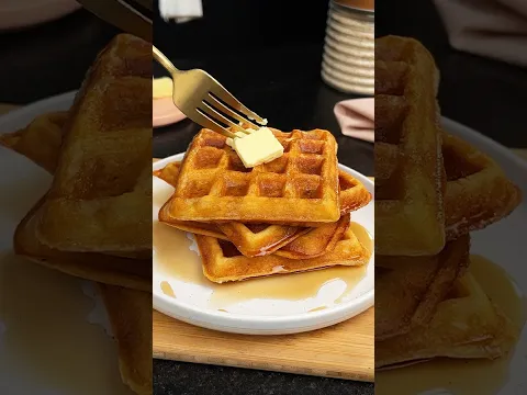 Start Your Morning with This Waffle! #breakfast #cooking #waffle